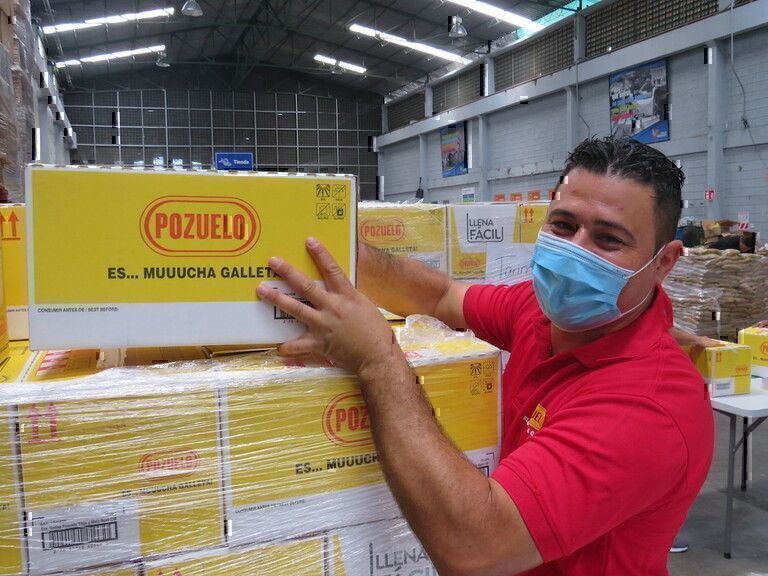 300 toneladas de alimentos donados por POZUELO han beneficiado unas 45 mil personas